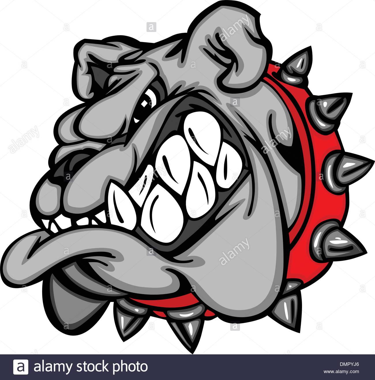 1300x1319 Bulldog Cartoon Face Vector Illustration Stock Vector Art