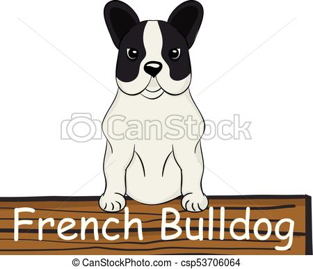 450x387 French Bulldog Cartoon Dog Icon Isolated On White Background Clip