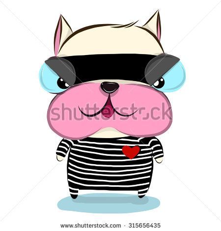 450x470 Inspirational Vector Illustration Of Cute Bulldog Cartoon Drawing