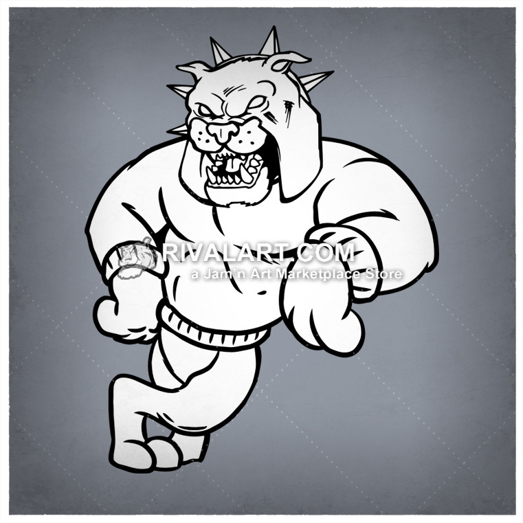 761x761 Mascot Image Leaning For School T Shirt Design.