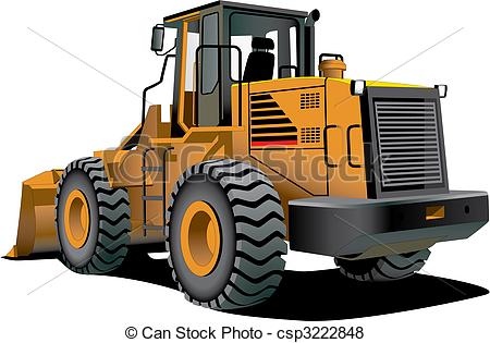 450x315 Detailed Vectorial Image Of Bulldozer Isolated On White Vector