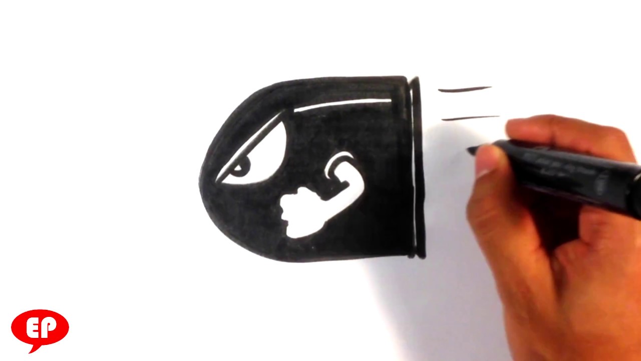 1280x720 How To Draw Bullet Bill From Super Mario Bros.