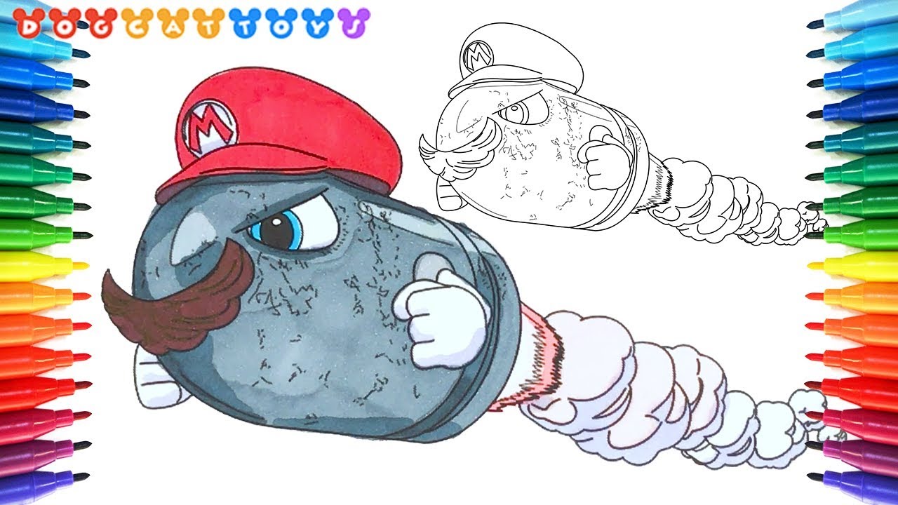 1280x720 How To Draw Super Mario Odyssey, Bullet Bill Mario
