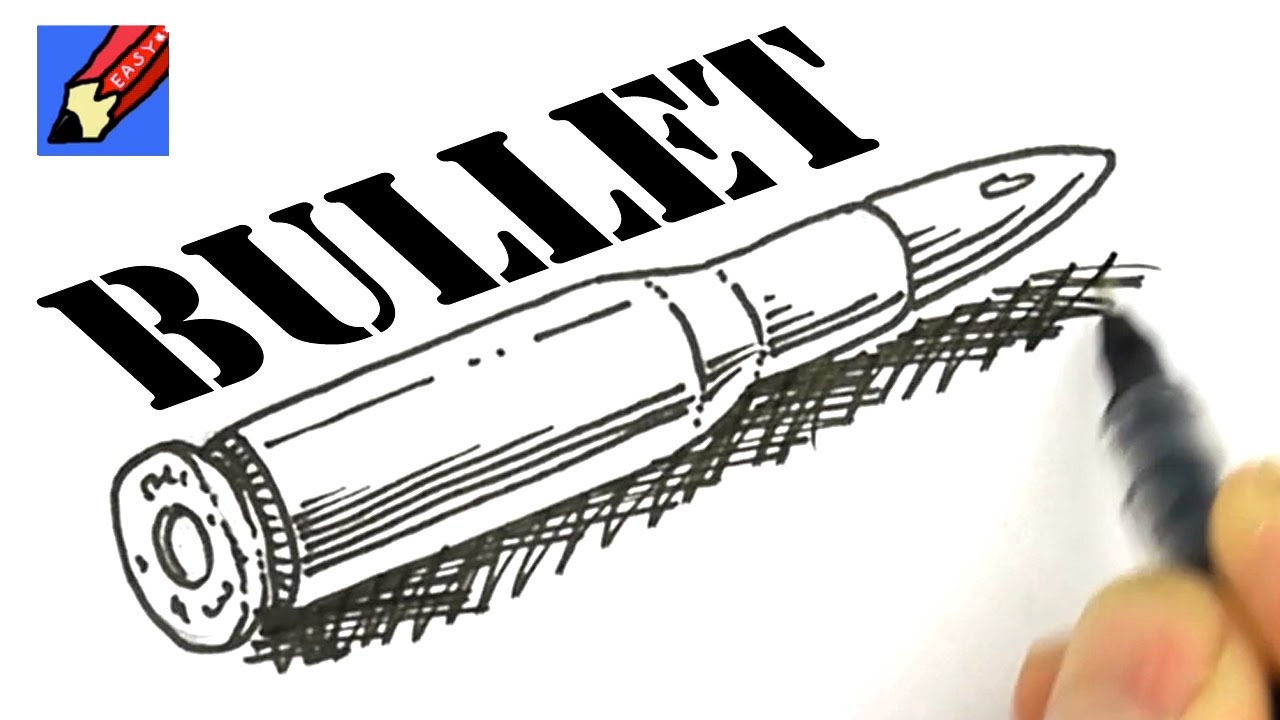 1280x720 How To Draw A Bullet