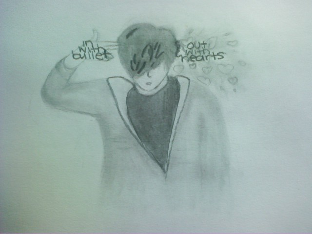 640x480 In With Bullet, Out With Heart By Hagell93