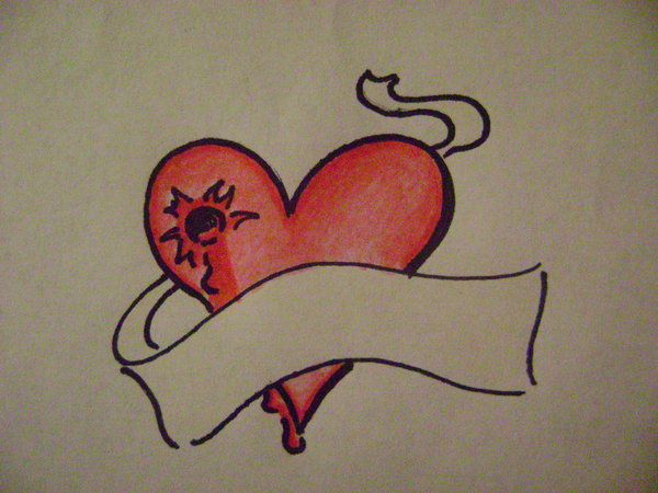 600x450 Heart W Bullet Hole By Nocturnal Leo