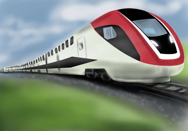800x560 Learn How To Draw An Electric Train (Trains) Step By Step