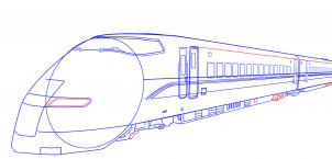 302x145 How To Draw A Bullet Train Step 7 Trains Bullet