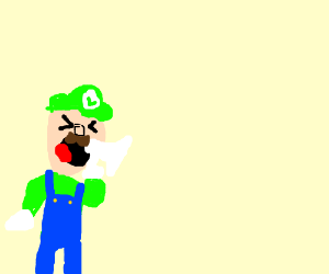 300x250 Lugi Using Using A Bullhorn (Drawing By Theflamingchariziken)