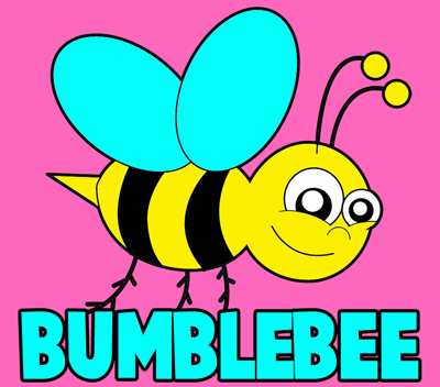 400x352 How To Draw Cartoon Bumblebees Or Bees With Easy Step By Step