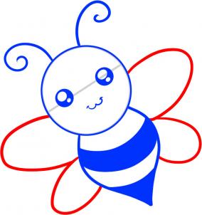 284x302 How To Draw How To Draw A Bee For Kids