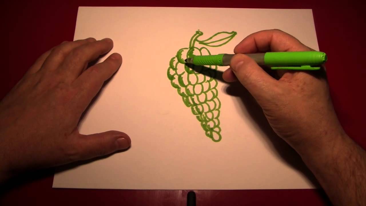 1280x720 Doodling (Drawing A Bunch Of Grapes)