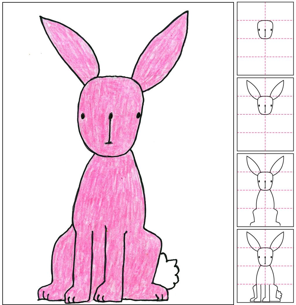 1011x1040 How To Draw A Bunny Bunny, Rabbit And Easter
