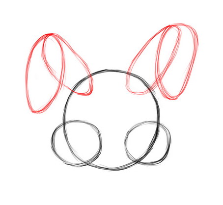 454x418 3 Ways To Draw The Easter Bunny