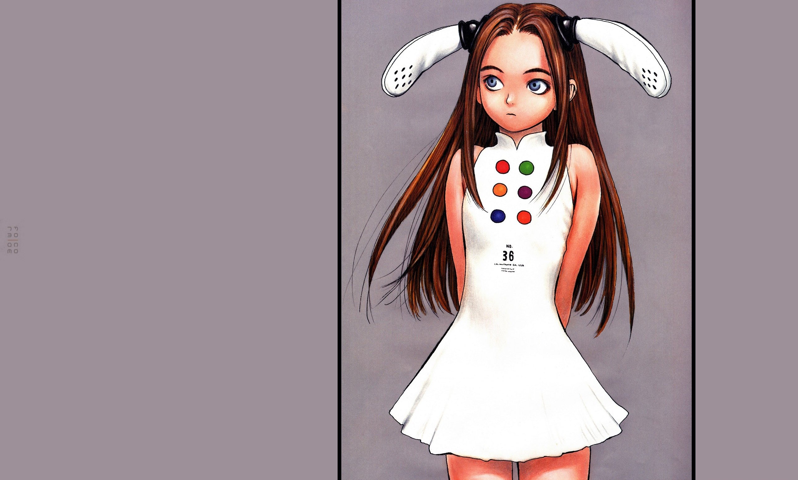 2560x1540 Girl With Bunny Ears Drawing Anime