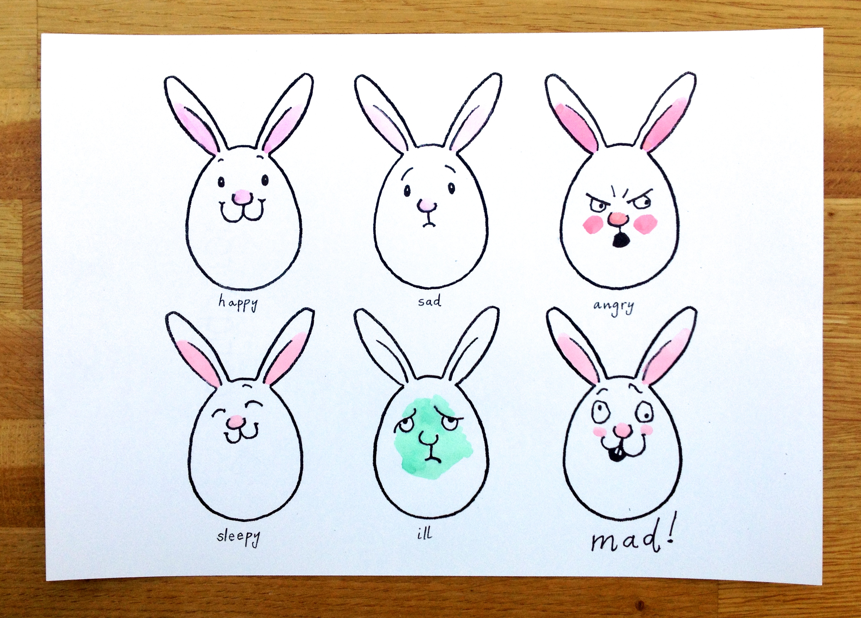 2911x2089 Martha's Bunny Faces Drawing Game Sunny Side Up!
