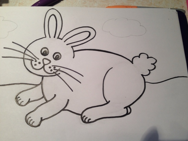 640x478 How To Easily Draw A Bunny Rabbit