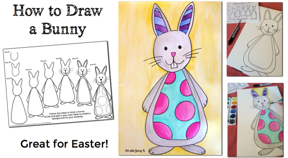 580x318 How To Draw A Bunny Rabbit