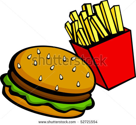 Burger And Fries Drawing at GetDrawings | Free download