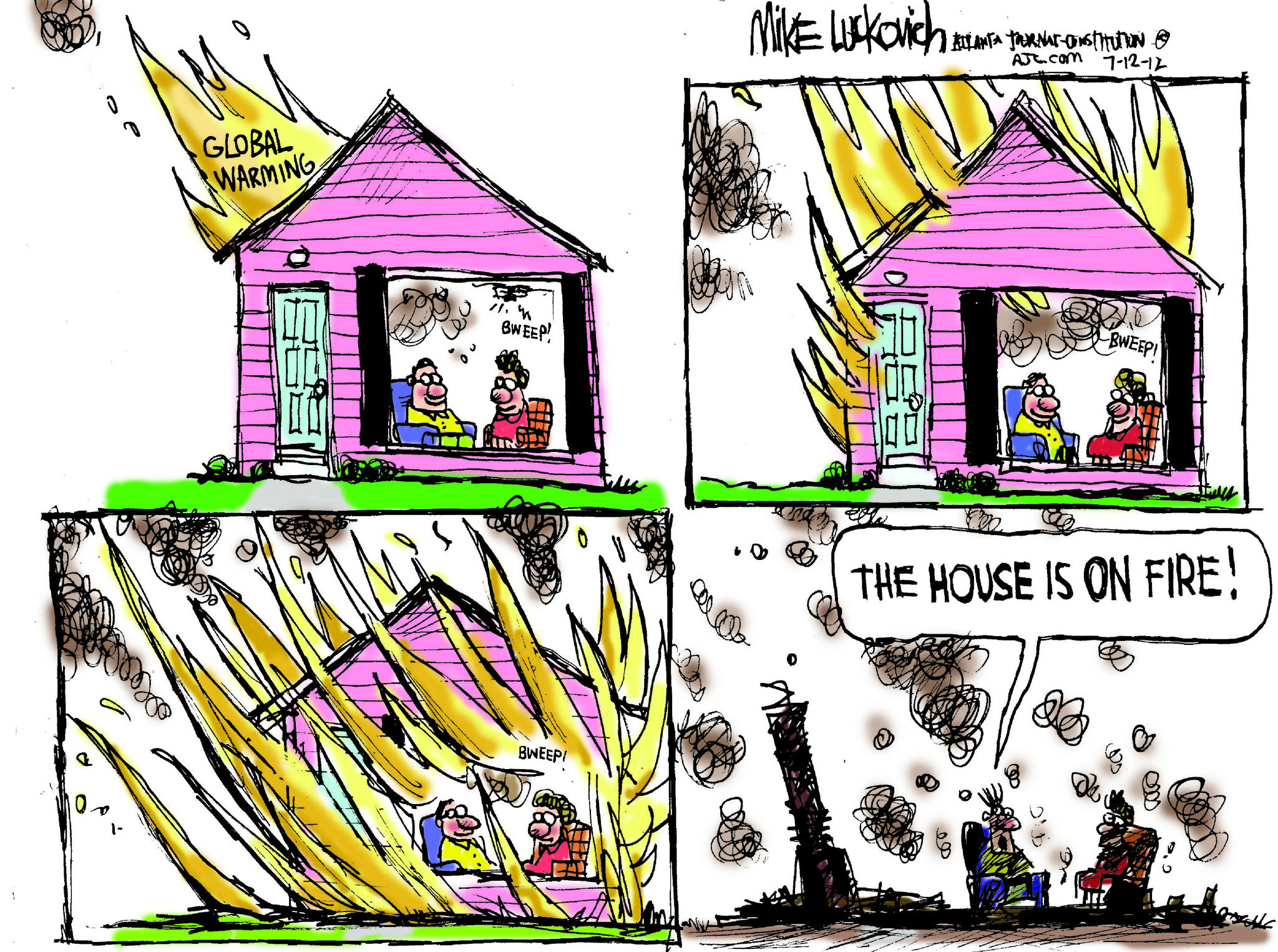 2048x1525 Mike Luckovich Cartoon Burning Down The House