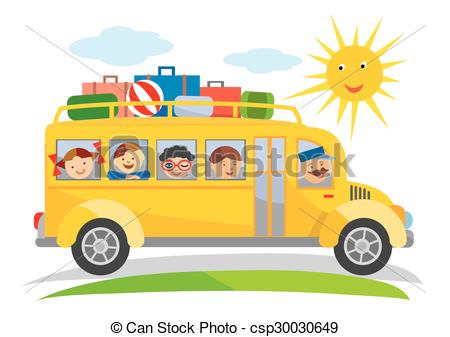 450x337 School Trip Bus Cartoon. Cartoon Of Yellow School Bus Eps