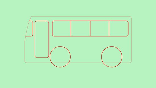 550x309 How To Draw A Bus 5 Steps (With Pictures)