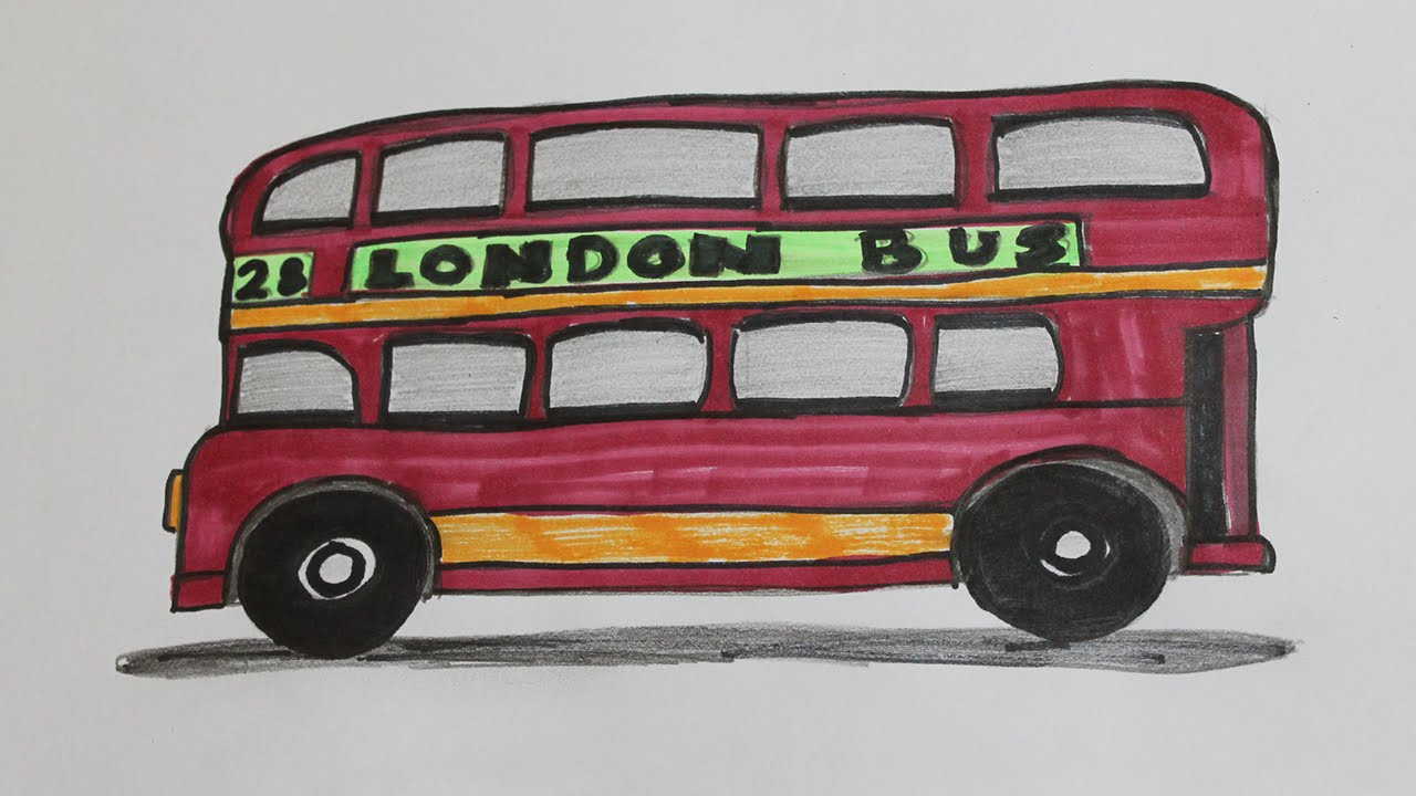 1280x720 How To Draw A London Bus