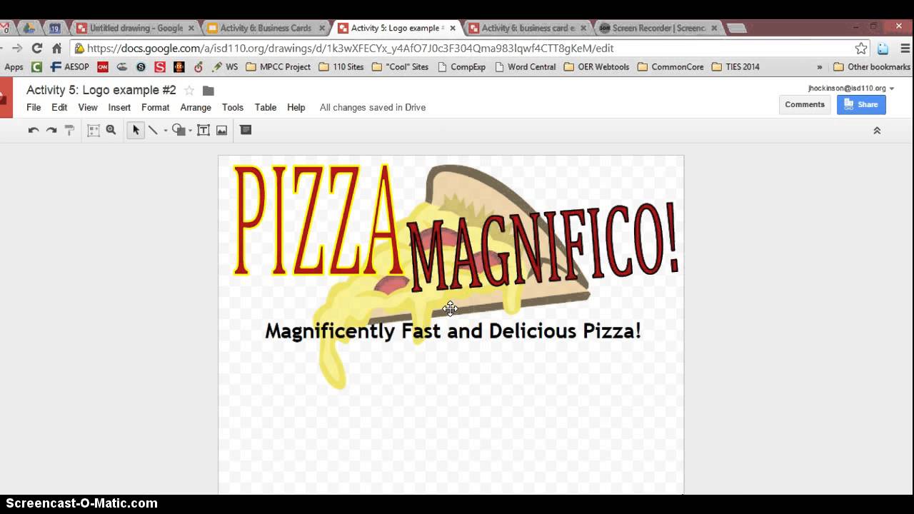 1280x720 Creating A Business Card With Google Drawing