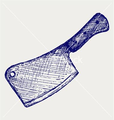 380x400 Meat Clever Tattoo