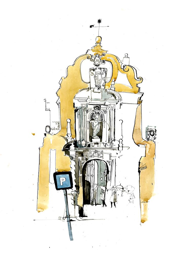 700x1000 George Butler Drawing. Architecture Butler