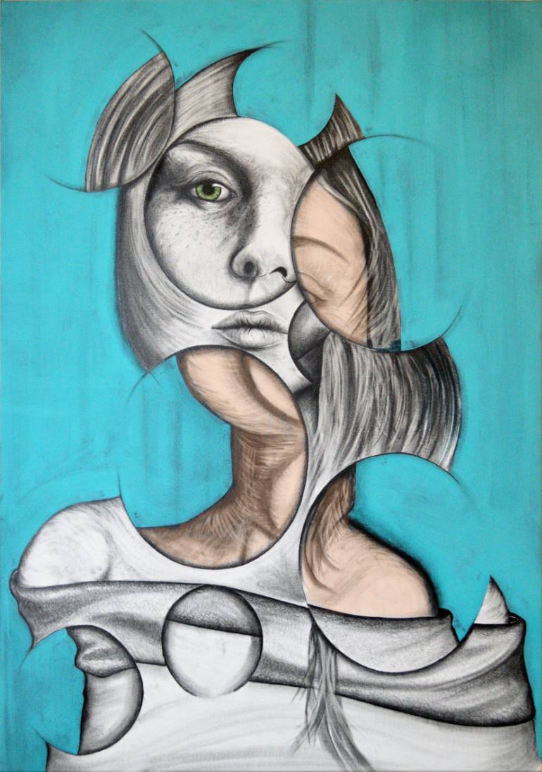 770x1096 Saatchi Art The Stare Drawing By Andy Butler