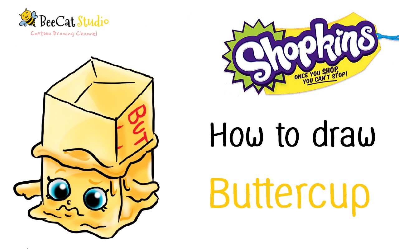 1280x800 How To Draw Shopkins Season 1 Buttercup Limited Edition