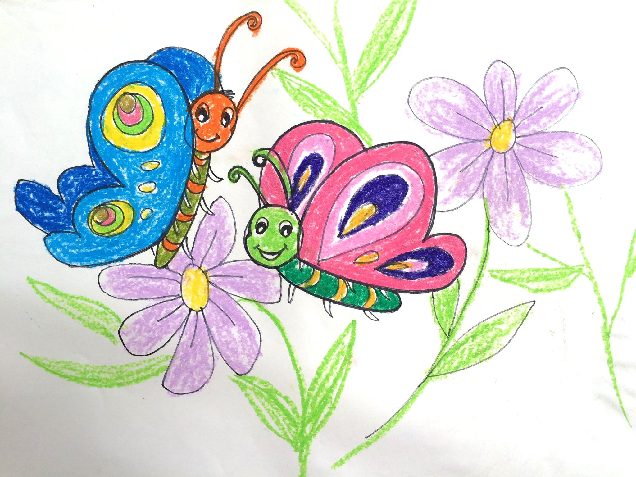 2048x1536 Painting Animals For Kids How To Draw A Beautiful Butterfly