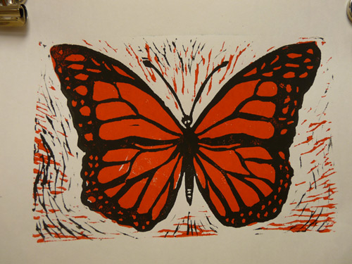 500x375 Printmaking. Two Color Printing. Art Lesson.