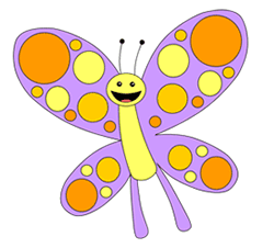 250x226 Cartoon Drawing Of A Butterfly