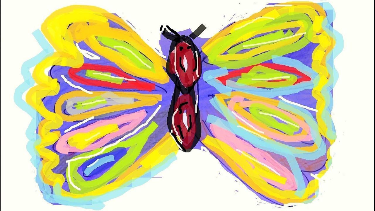 1280x720 Easy To Draw Butterfly How To Draw Cartoon Butterfly