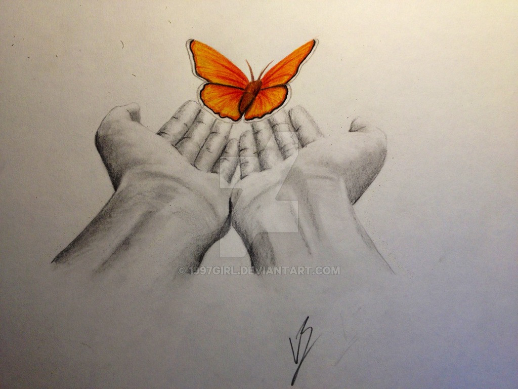 1024x768 Fly Little Butterfly By 1997girl