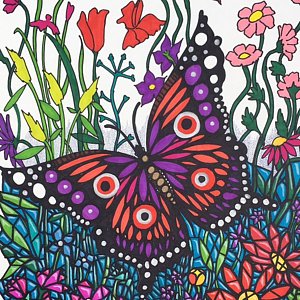 300x300 Butterfly Garden Drawings