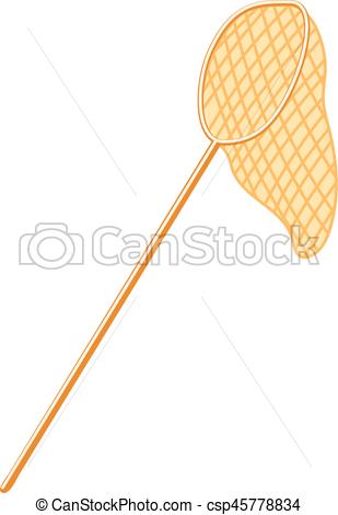 309x470 Butterfly Net. Beige Color. A White Background. Vectors