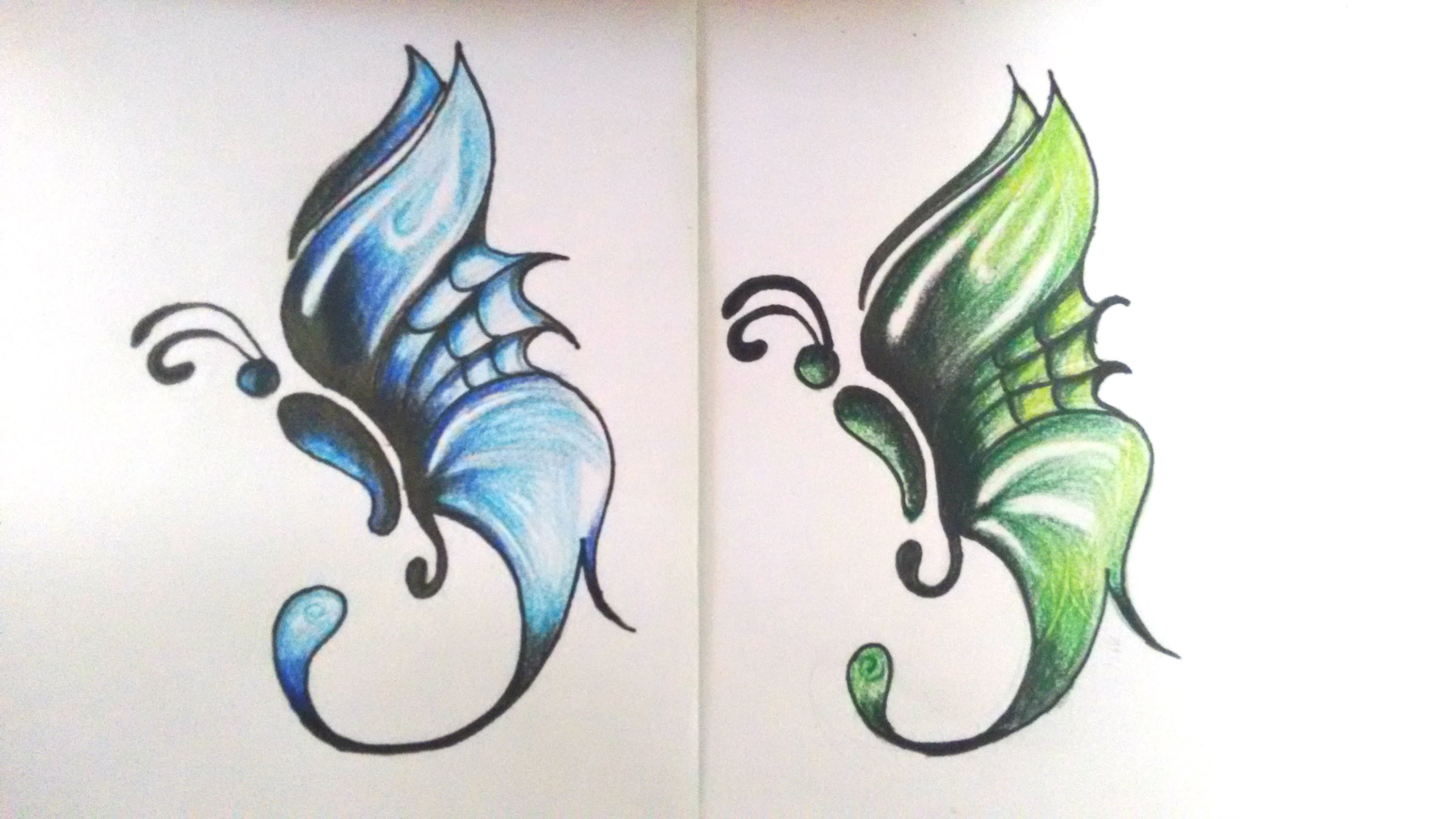 3000x1688 How To Draw Butterfly Tutorial (Speed Drawing)