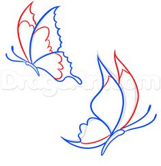 236x243 How To Draw A Butterfly On A Flower, Butterfly And Flower Step 6