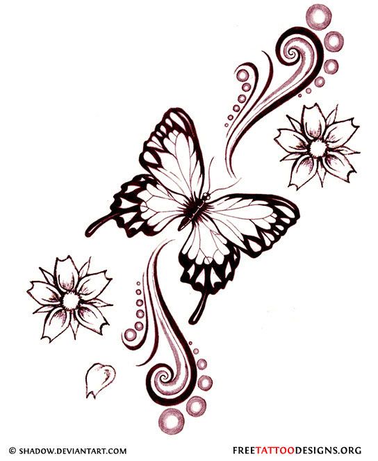 544x663 60 Butterfly Tattoos Feminine And Tribal Butterfly Tattoo