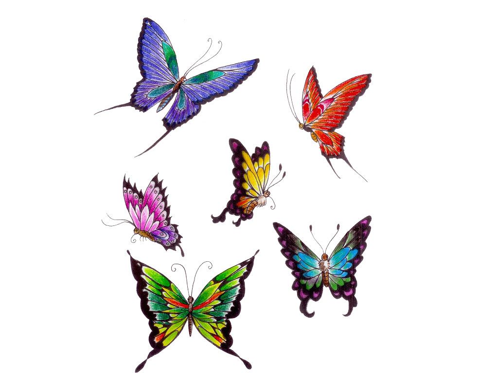 1024x768 Printable Butterfly Tattoo Designs Tattoos