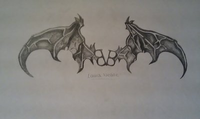 400x239 Black Veil Brides Logo Bat Wings Necklace