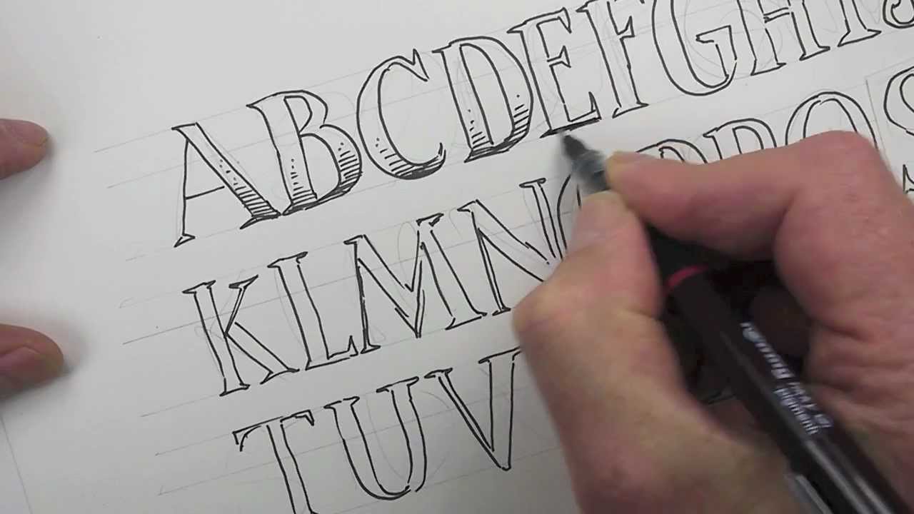 1280x720 How To Draw An Alphabet Of Capital Letters