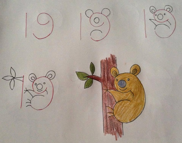 620x487 10 Interesting Kid Friendly Drawings Made With Numbers As A Base!