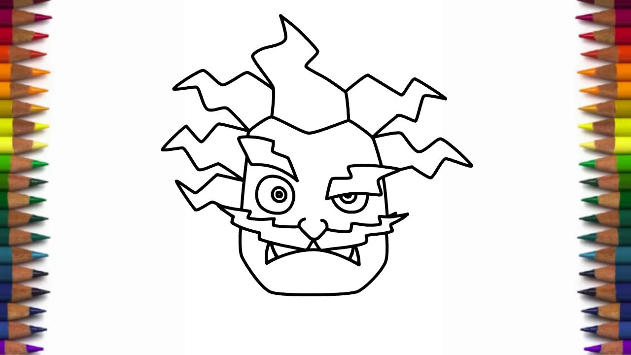 1280x720 How To Draw Electro Wizard Face