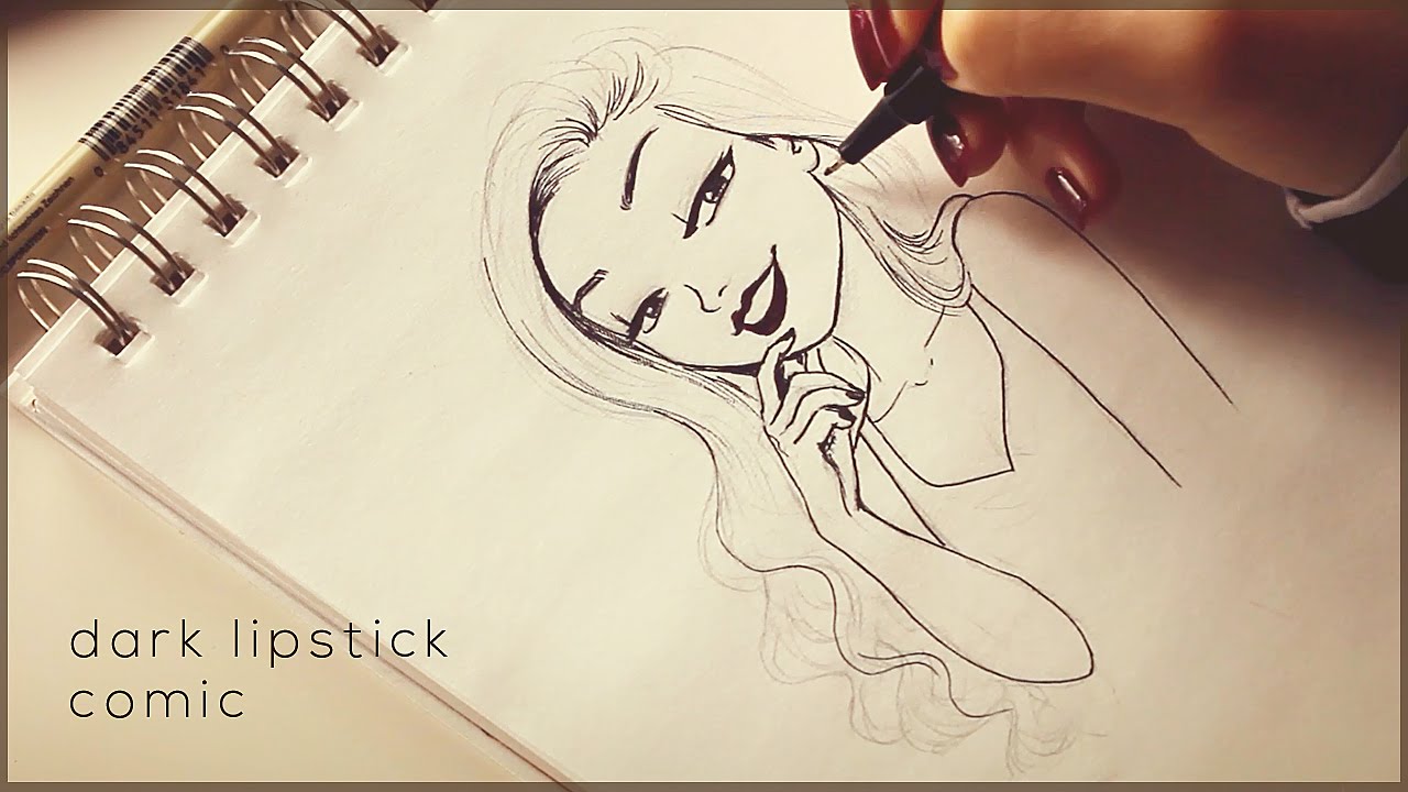 1280x720 Dark Lipstick Comic