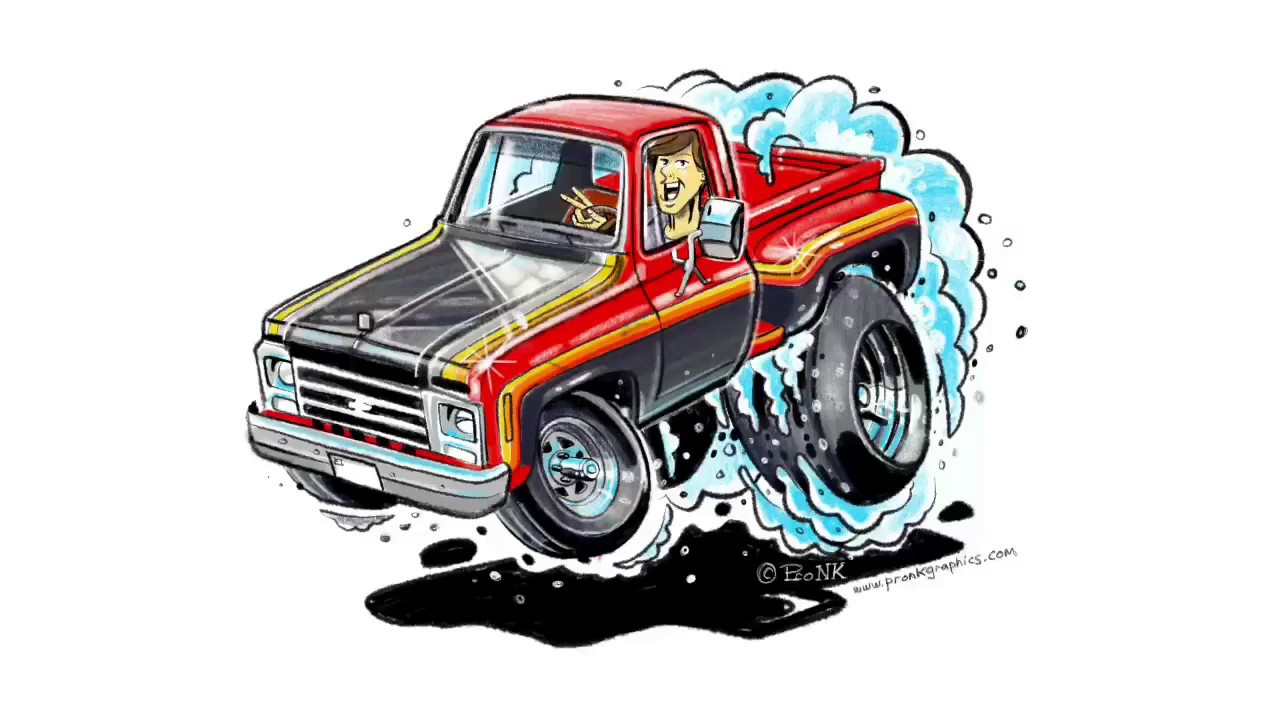 1280x720 Drawing A 1979 Chevrolet C10 Pickup Truck (Ipad Pro Amp Apple Pencil