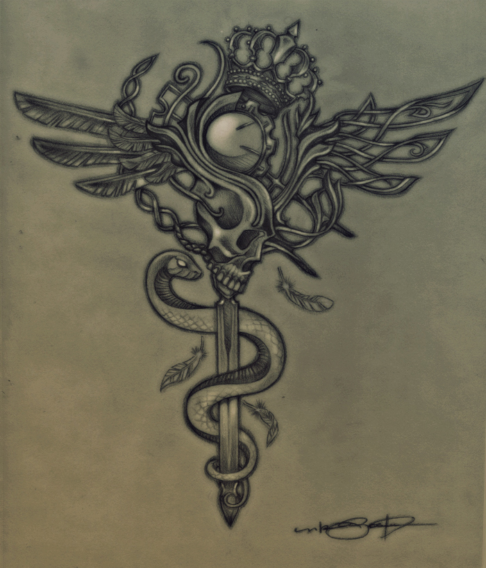700x818 Twisted Caduceus By Zionphnx